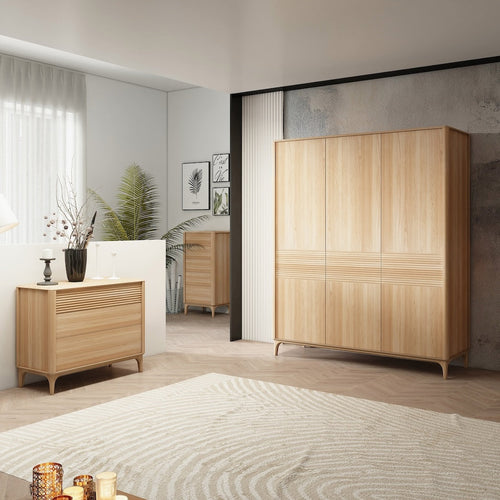 Armario para ropa de madera maciza roble Oxford 4 NordicStory RobleStore