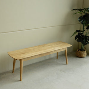 Banc en bois massif de chêne Escandi – 120/140/160 x 40 x 45 cm - NordicStory