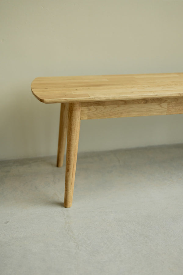 Banc en bois massif de chêne Escandi – 120/140/160 x 40 x 45 cm - NordicStory