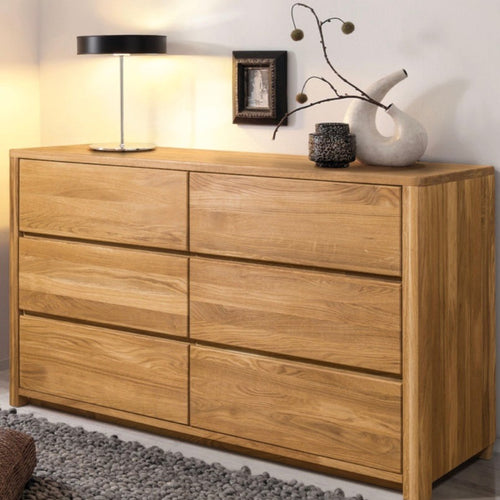 Buffet commode en bois massif de chêne Elsa 6 - NordicStory