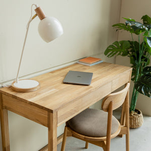 Bureau console en bois massif de chêne Danemark – 120 x 50 x 79 cm - NordicStory