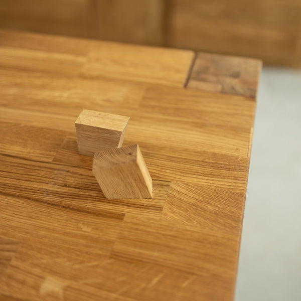 Table à manger extensible en chêne massif Mauritz 1 – 140/160/180 x 90 x 75 cm - NordicStory