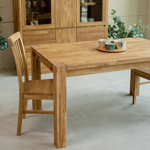 Table à manger extensible en chêne massif Mauritz 1 – 140/160/180 x 90 x 75 cm - NordicStory