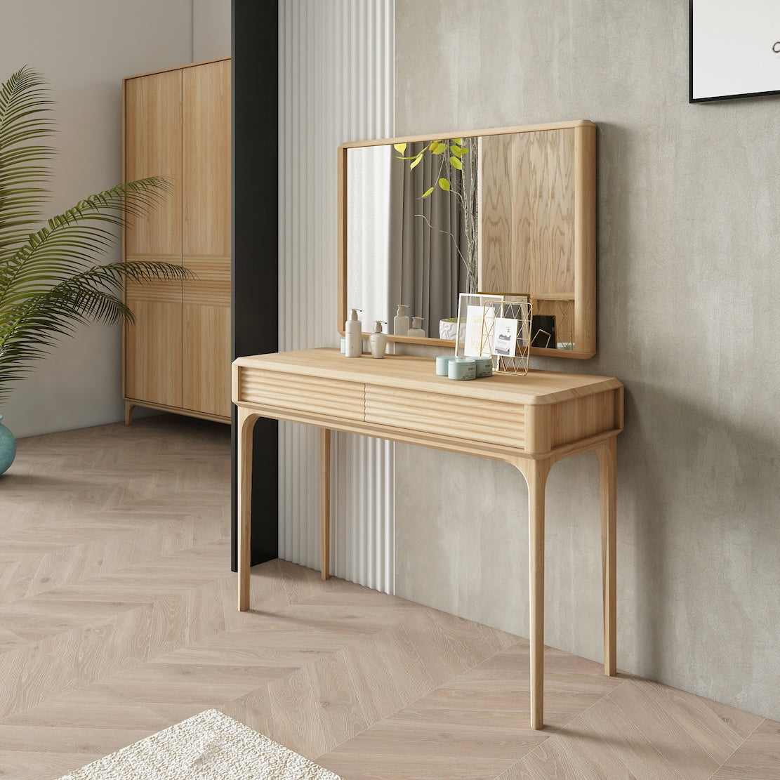 Espejo de madera maciza roble Oxford NordicStory
