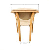 NordicStory Pack de 2 ou 4 chaises de salle à manger Alexis, structure en chêne massif, tapisserie beige
