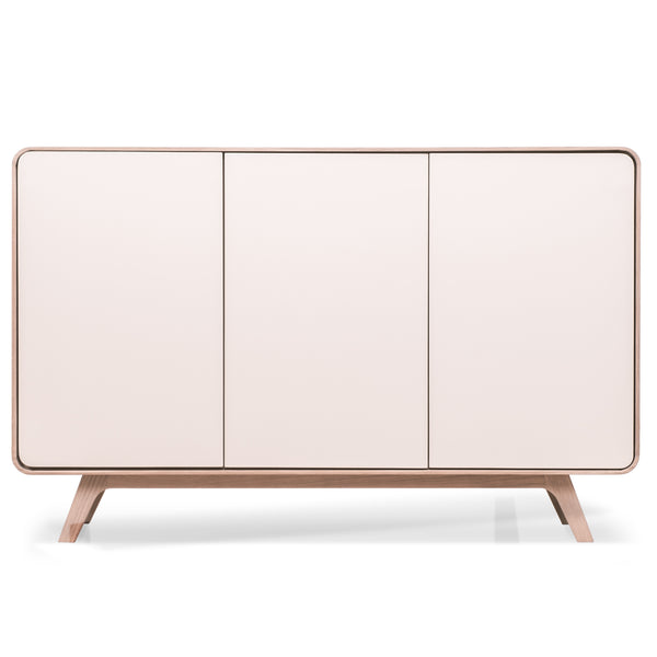 Buffet en bois massif Oslo 2 - 134 x 45 x 86 cm - VESKOR