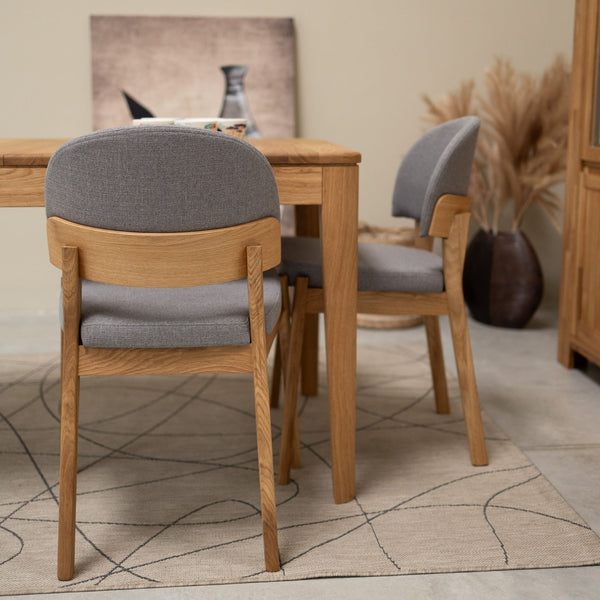 Chaise en bois massif de chêne revêtement