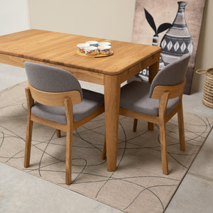 Chaise en bois massif de chêne revêtement