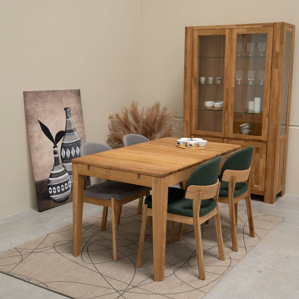 Chaise en bois massif de chêne revêtement