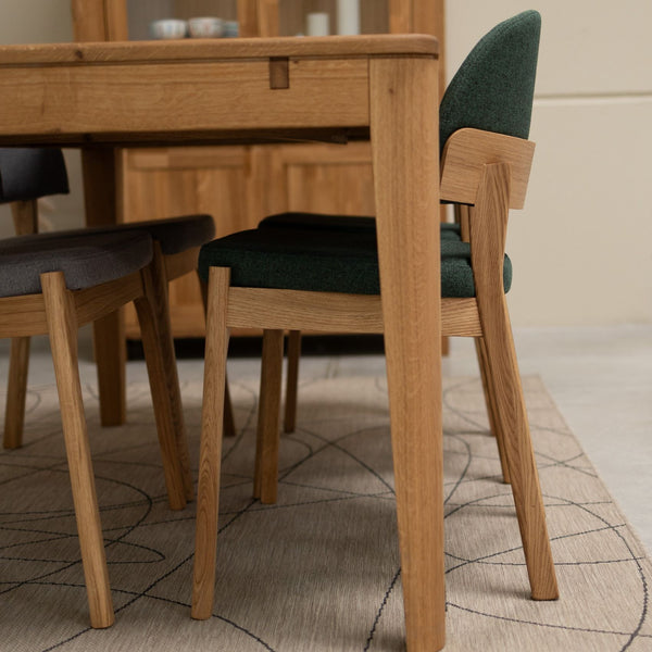 Chaise en bois massif de chêne revêtement