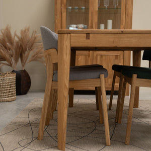 Chaise en bois massif de chêne revêtement