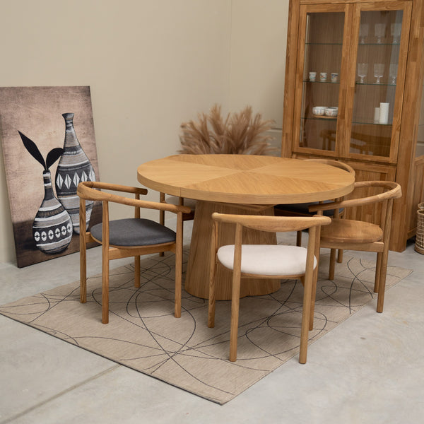 Chaise en bois massif de chêne Léa - Lot de 2 ou 4 chaises - VESKOR