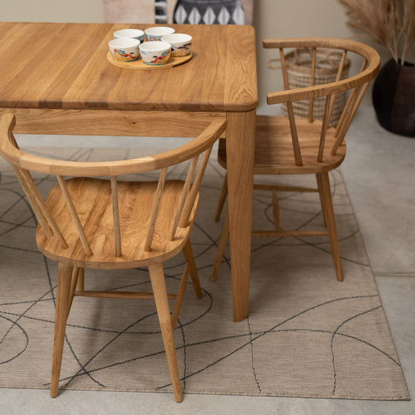 Chaise en bois massif de chêne Selma - Lot de 2 ou 4 chaises - VESKOR