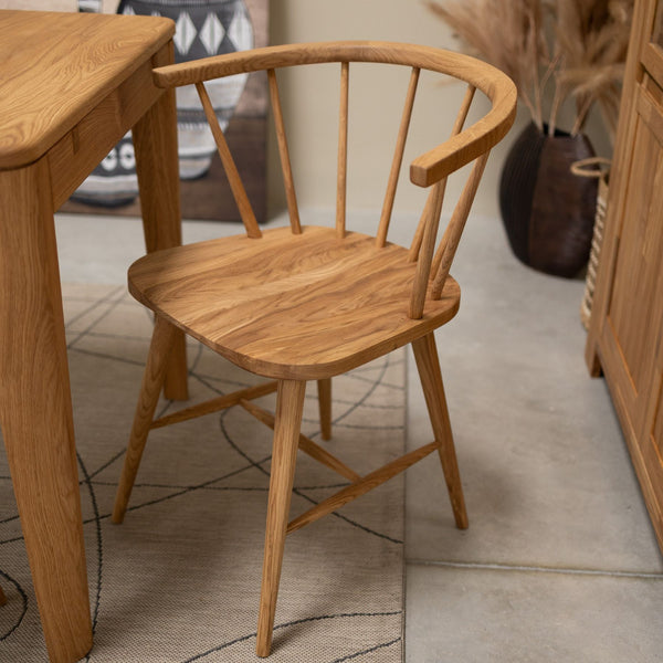 Chaise en bois massif de chêne Selma - Lot de 2 ou 4 chaises - VESKOR