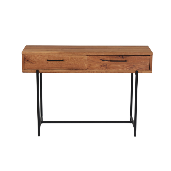 Console en bois massif Normandie – 110 cm x 32 cm x 75 cm - VESKOR