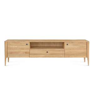 Meuble TV en bois massif de chêne Narvik - 180 х 40 х 53 cm - VESKOR