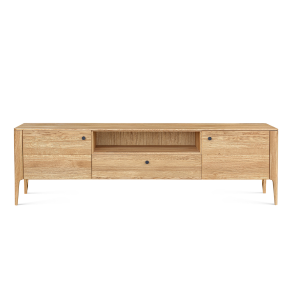 Meuble TV en bois massif de chêne Narvik - 180 х 40 х 53 cm - VESKOR