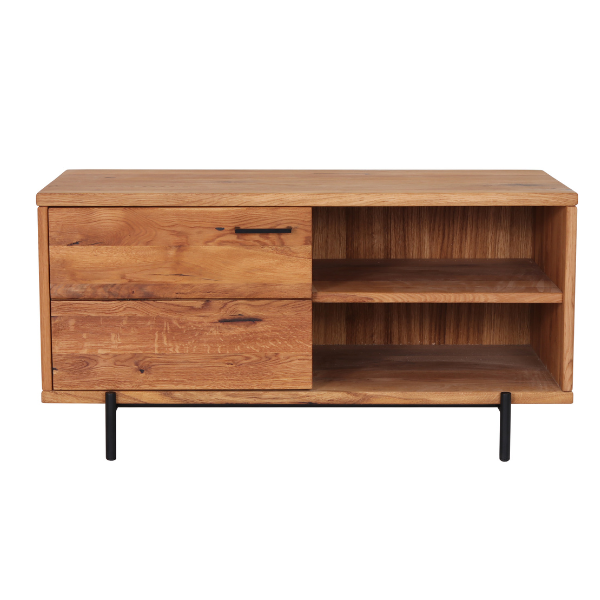 Banc à chaussures en bois massif Normandie – 100 cm x 47 cm x 50 cm - VESKOR