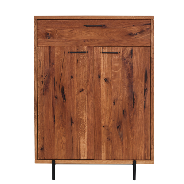 Meuble à chaussures en bois massif Normandie – 80 cm x 45 cm x 110 cm - VESKOR