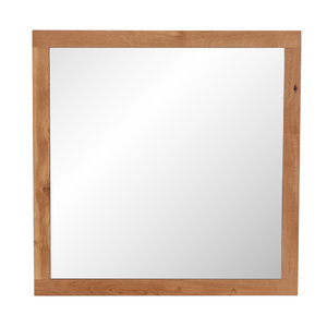 Miroir en bois massif Normandie – 80 x 2,5 x 80 cm - VESKOR