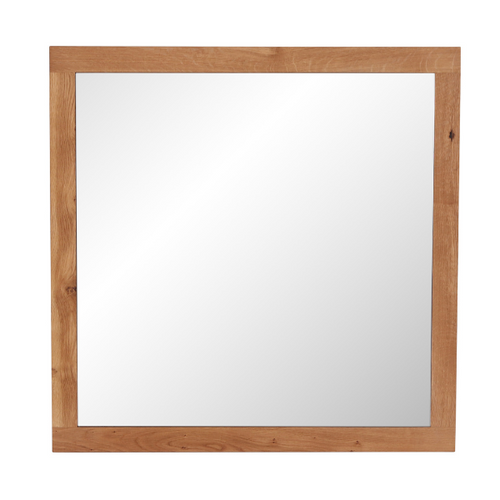 Miroir en bois massif Normandie – 80 x 2,5 x 80 cm - VESKOR