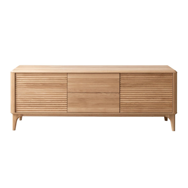 NordicStory Mueble de TV de madera maciza roble Oxford 3.2.2