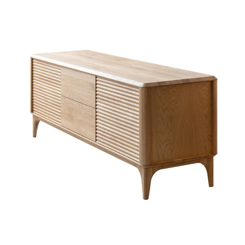 NordicStory Mueble de TV de madera maciza roble Oxford 3.2.2