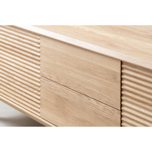 NordicStory Mueble de TV de madera maciza roble Oxford 3.2.2