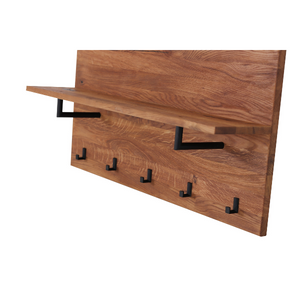 Patère en bois massif Normandie – 100 cm x 22,5 cm x 50 cm - VESKOR