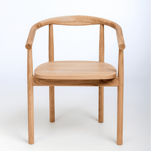 NordicStory Silla de madera maciza de roble tapizada de la colección Lea Mueble nórdico con un diseño moderno Roble.Store