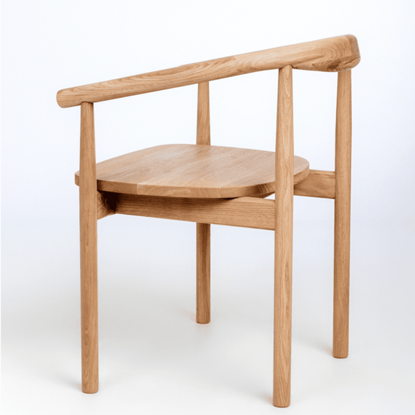 NordicStory Silla de madera maciza de roble tapizada de la colección Lea Mueble nórdico con un diseño moderno Roble.Store