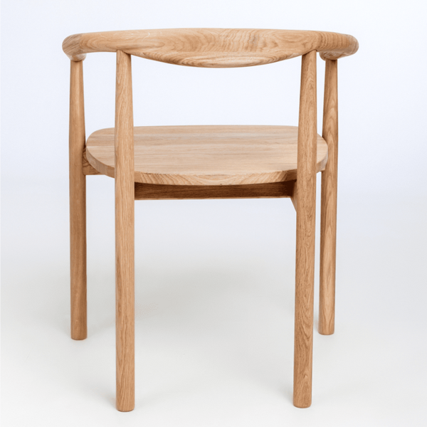 NordicStory Silla de madera maciza de roble tapizada de la colección Lea Mueble nórdico con un diseño moderno Roble.Store