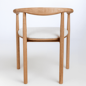 NordicStory Silla de madera maciza de roble tapizada de la colección Lea Mueble nórdico con un diseño moderno Roble.Store