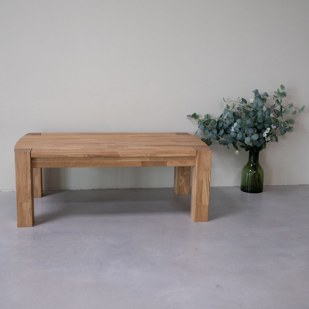 Table basse en bois massif de chêne Balder - 140 x 80 x 52 cm - VESKOR