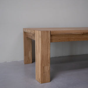 Table basse en bois massif de chêne Balder - 140 x 80 x 52 cm - VESKOR