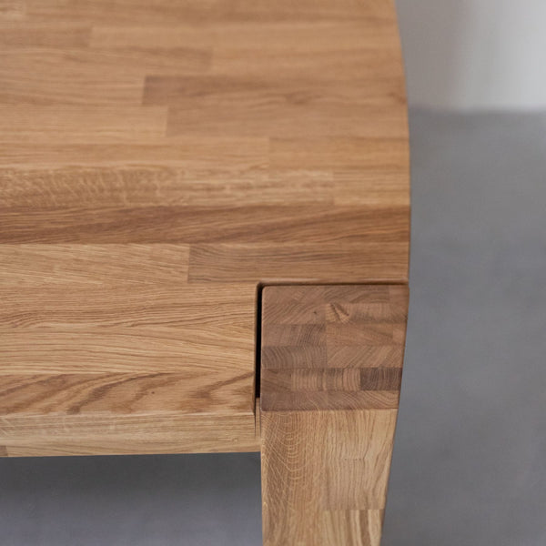 Table basse en bois massif de chêne Balder - 140 x 80 x 52 cm - VESKOR