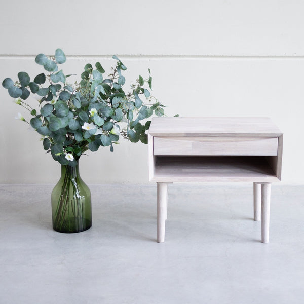 Table de chevet en bois massif de chêne Escandi 2 – 60 x 40 x 51,5 cm - NordicStory