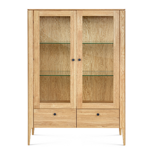 Vitrine en bois massif de chêne Narvik 2 - 100 х 40 х 140 cm - VESKOR