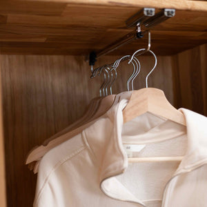 Armoire dressing 2 portes en bois massif de chêne