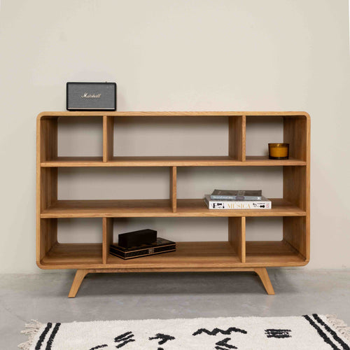 Bibliothèque en bois massif de chêne Genève 1 - NordicStory