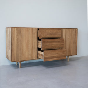 Buffet en bois massif de chêne AMANDI 323 - VESKOR