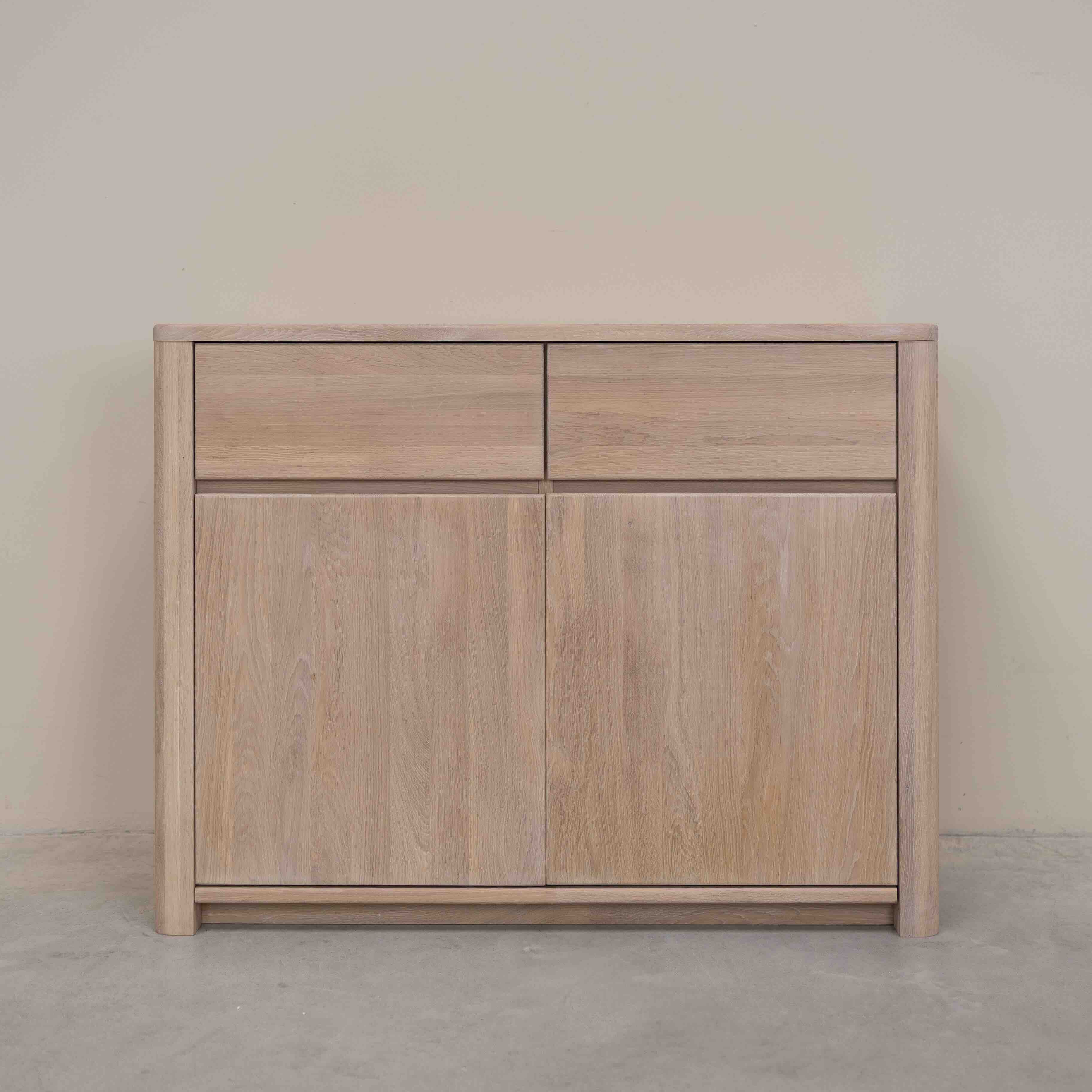 Buffet commode en bois massif de chêne durable