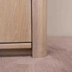 Buffet commode en bois massif de chêne durable