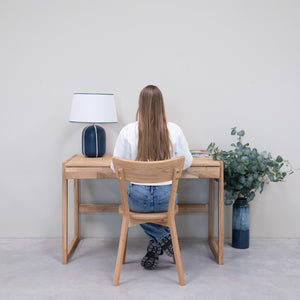 Bureau en bois massif de chêne Eric - 120 x 65 x 75 cm - NordicStory
