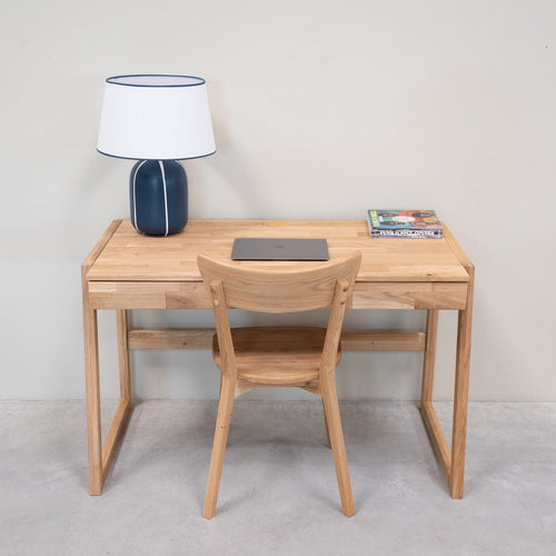 Bureau en bois massif de chêne Eric - 120 x 65 x 75 cm - NordicStory