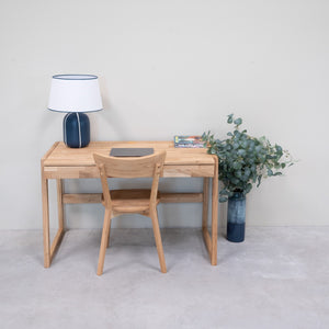 Bureau en bois massif de chêne Eric - 120 x 65 x 75 cm - NordicStory