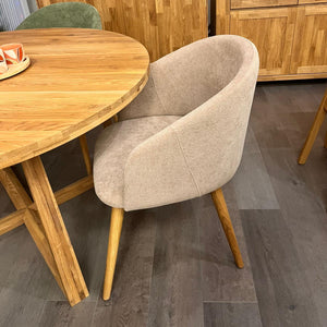 Chaise en bois massif de chêne Ana, revêtement - VESKOR