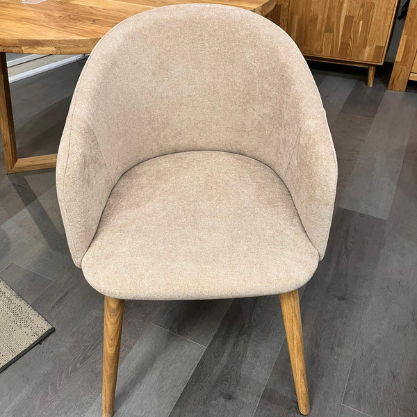 Chaise en bois massif de chêne Ana, revêtement - VESKOR