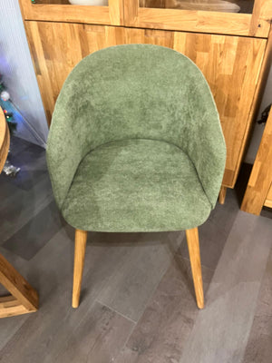 Chaise en bois massif de chêne Ana, revêtement - VESKOR