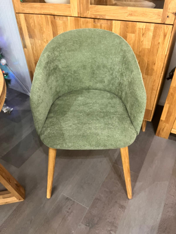 Chaise en bois massif de chêne Ana, revêtement - VESKOR